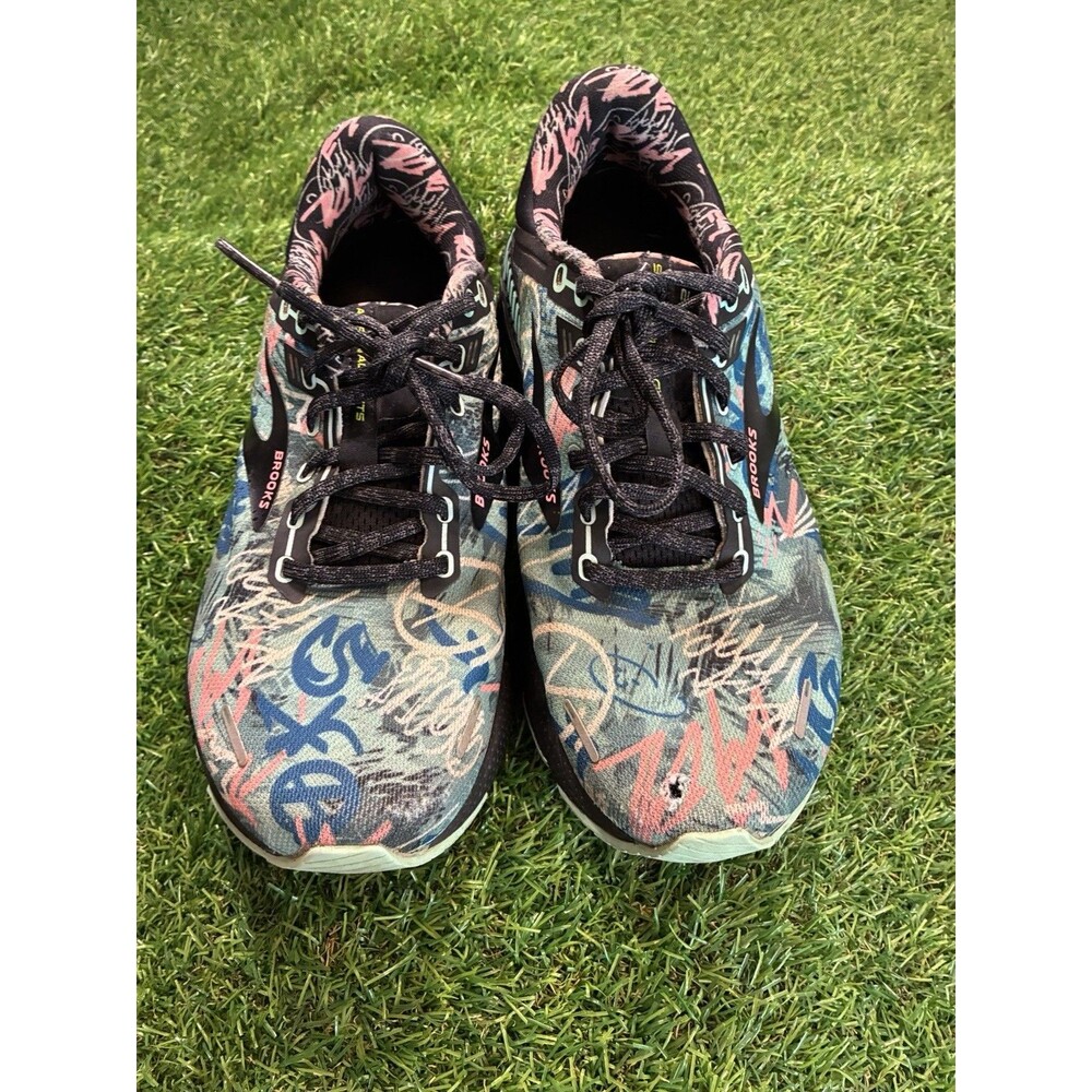 Brooks Adrenaline GTS 22 Women’s 9.5 B Running Shoes Abstract Graffiti Print - Picture 4 of 9